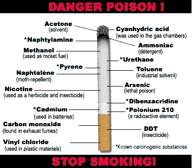 !!!!!!! cigaret !!!!! - Danger poison.
QUIT SMOKING