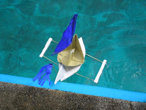 Our winning boat! - The winning boat sailing. Our winning boat! - The winning boat sailing.