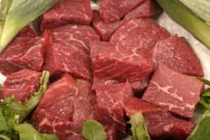 Beef chunks - Beef sliced in chunks
