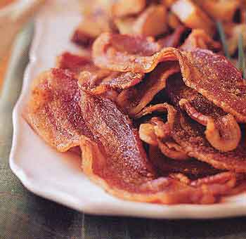 Yummy bacon - Fried and crispy to my taste.