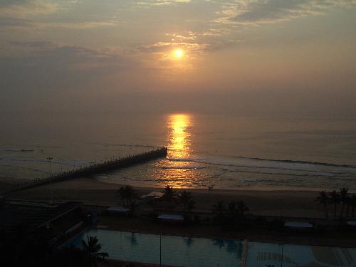 The Elangeni hotel - Believe it or not but this is 6.00am sunrise!