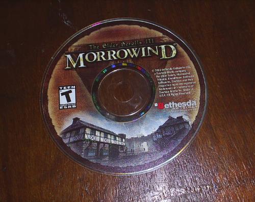 My Morrowind Disk - Did you buy yours like I did or did you getitogff the internet? It is awonder anyone buys disks anymore with all the pirating going on.