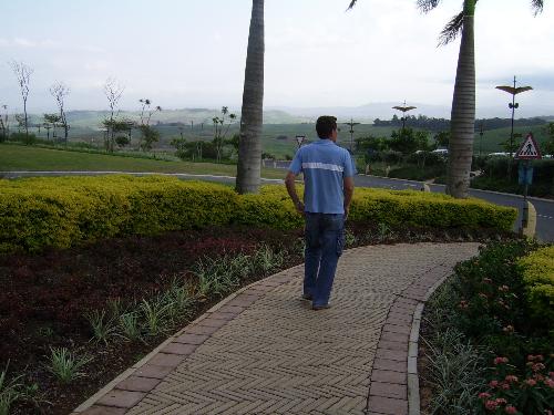 Sibaya Resort - Hubby in a holiday strut