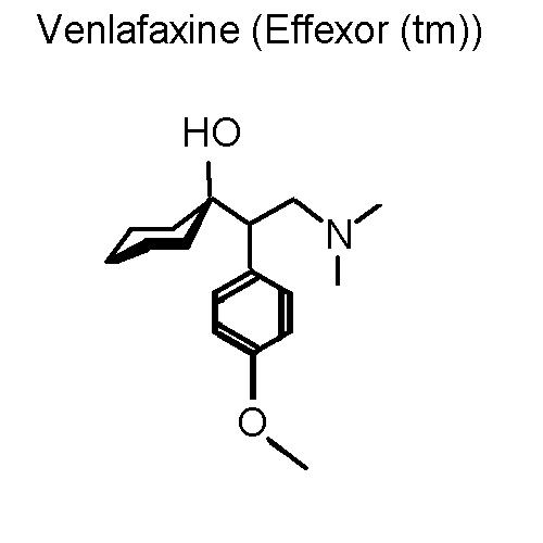 effexor molecule - A stick diagram of the effexor molecule effexor molecule - A stick diagram of the effexor molecule