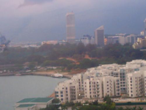 Another View of the Condominiums - This was taken just after the cable left the station....so I got a better view of the buildings.
