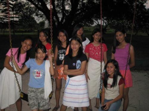 my bestfriends at the playground - they're supposed to swim, but instead we played at the play ground..hahaa