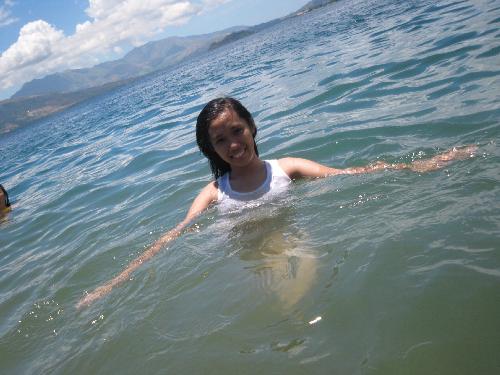 jvc at the beach - i don't really know how to swim