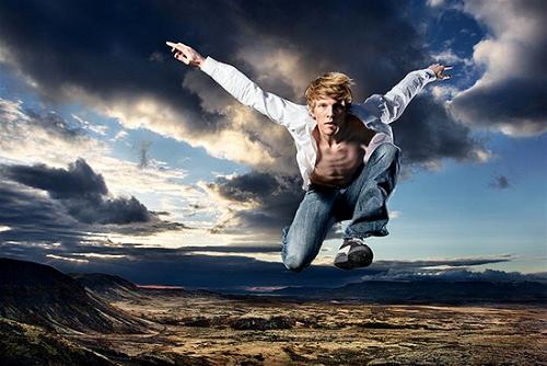 Flying man - How wonderful or wretched it will be.