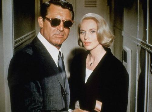 A scene from North by Northwest - North by Northwest is a popular Hitchcock film. Cary Grant plays a Manhattan advertising executive who's mistaken for a government agent. His attempts to clear up the misunderstanding only implicate him in a murder that makes him the target in a nationwide hunt. Forced on the run, he's faced at every turn by assassins out to kill him, and the mysterious Eva Marie Saint who's only too keen to help. Running at over two hours, Hitch is able to pack in many memorable sequences including the famous crop-dusting scene. While each of them excels in intrigue and suspense, he cleverly links them with black humour. Hitch delivers these emotional highs and lows with perfect timing, allowing moments of relief to break out before mounting another crescendo of excitement. The effect is like a grand musical work, conducted with bravura audience manipulation.