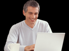 happy, but unhealthy computer addict - Computer addict, happy but not too healthy