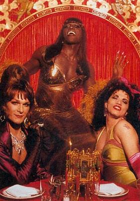 Photo of the cast from To Wong Foo, Thanks For Eve - the cast from a movie about transvestites