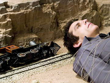 Ben Stiller - Ben Stiller just derailed a train with his fat head! =P hehe