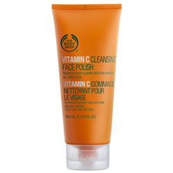 Vitamin C Cleansing Face Polish - A daily face wash with orange jojoba micro-beads to gently exfoliate and reveal smoother skin. The antioxidant vitamin C protects skin and revitalizes.
