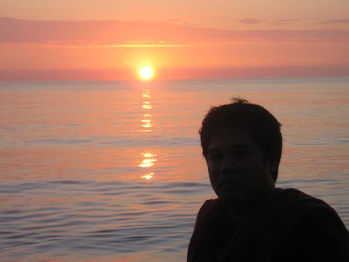 sunset  - just waiting for the sun to set