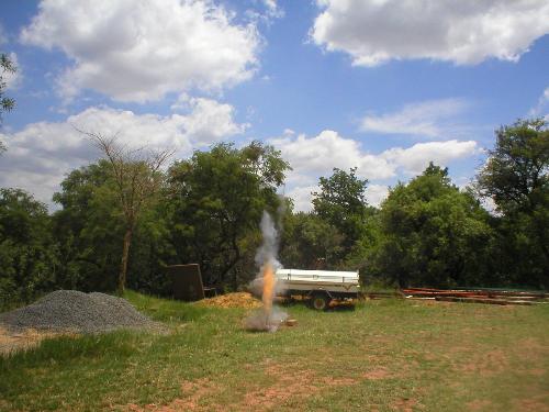 Blast - Here's a rocket I made that failed. It was black powder.
