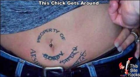 this chick gets around - what is your comment?