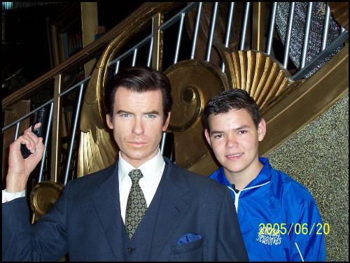 Me and old Bond - Hehe, at Madame Tauscon... or something