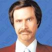 Will Farrell as Anchorman - Will Farrell playing Ron Burgundy in Anchorman