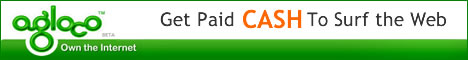 Agloco Banner - A banner for the Agloco online income site.