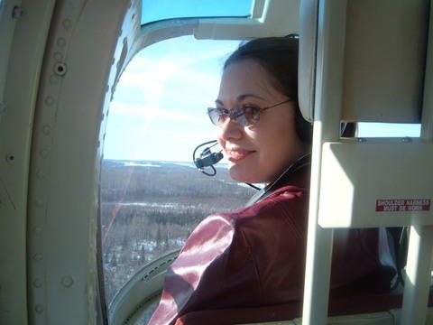 Co-pilot - Me in the helicopter