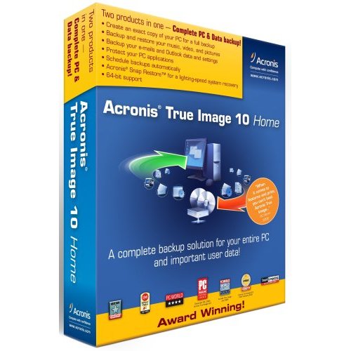 Acronis True Image 10 Home - 'A complete backup solution for your entire PC and important user data!' -Acronis