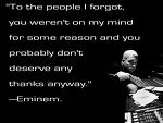 eminem - Eminim's pic and it reflects his attitude.