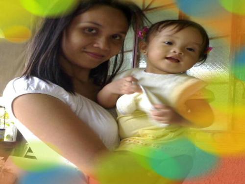 Me and my Daughter Aj - Picture taken after Aj was admitted to the hospital due to her UTI. I'm glad that my baby is well now..