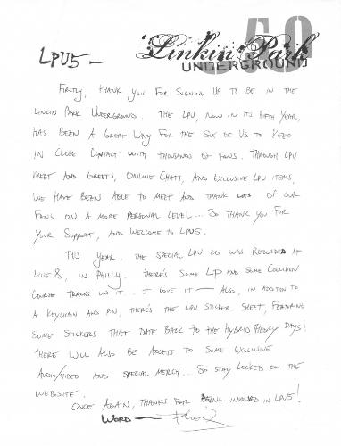 letter - a letter 4m LP`