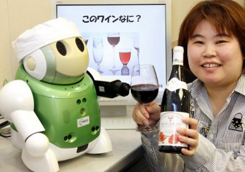 robots - robot tasting wine