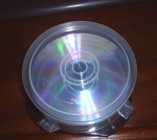 A stack of cds - Here is a stack of cds. This brand s verbatim cds and they hold at least an hours worth of audio at the lowest compressions rate.