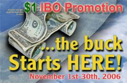 $1.00 THIS MONTH TO START YOUR OWN BUSINESS!  2 YE - November promotion