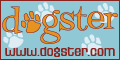 Dogster Button - One of the images Dogster makes available for fans to promote their site.