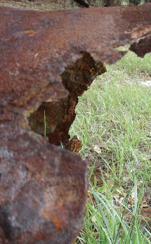rust - A rusty barrel. The far side of the barrel turned out quite nice.