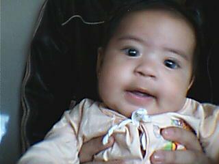 my apo - This cute little angel is my first grandchild.She is the apple of our eyes.See her smile everytime she wakes up.That's her best hour.