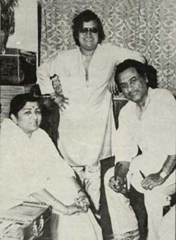 Kishore Kumar - Kishore, Bappi Lahiri and Lata Mangeshkar