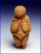 My favourite sculpture - The most famous early image of a human, a woman, is the so-called "Venus" of Willendorf, found in 1908 by the archaeologist Josef Szombathy in an Aurignacian loess deposit in a terrace about 30 meters above the Danube river near the town of Willendorf in Austria.