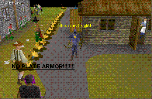Ranger Noob - Why do noobs nowadays, as soon as they have half decent armor, they do things like ranging in plate armor and meleeing in wizard armor.