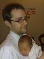 My two precious babies - My big baby and my little baby....My husband and my baby