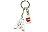 Lego R2-D2 Key Chain - One of the two droids of the Star Wars Lego key chain series. Set number 851091. average selling price $3.99, released in 2004.