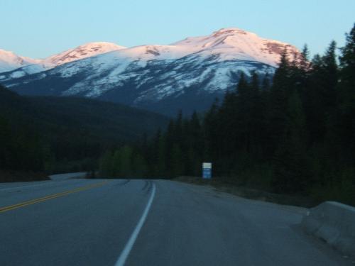 Morning on the Mountain! - Travelling west to B.C. After a short sleep this is a morning shot at about 5:30 am.
