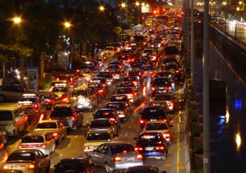Bangkok traffic - During peak hours