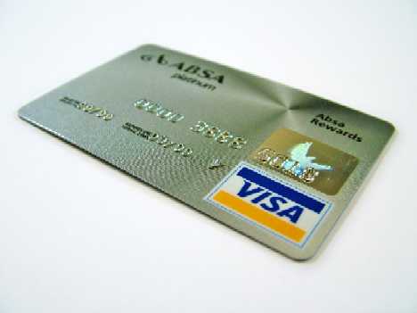A credit card - A visa-credit card