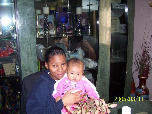 My little girl and I - This is a picture of my daughter and I chillin in VA with my family!
