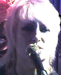 Joan with the band User Friendly - Joan is one of the singers in the band User Friendly.