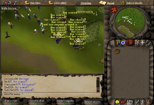 are you Dur scerd? - Dur scerd? lol my wilderness team for my pure is well....DUR SCERD!