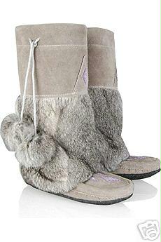 Mukluks - Mukluk boots sold at kitsons worn by Paris Hilton at her home jail. intermix fur boots