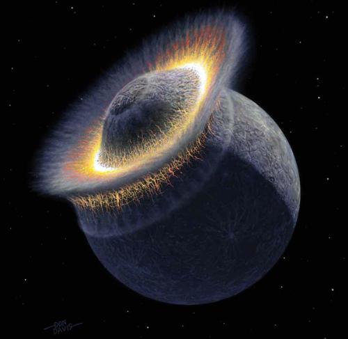 Pluto - painting about Pluto collision