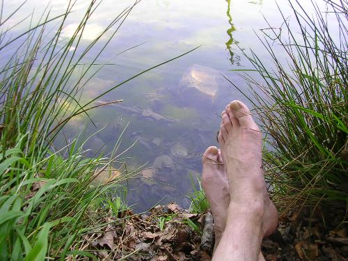 Füsse am See - am see mit freunden