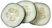 Cucumber slices - Theses cucumber slices are cool for eyes.  They have medicinal effect and add a great value for your health.Keep them on your eyes and see your eye pain and eye irritation vanishes.
