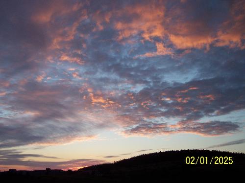 Beautiful Clouds during sunset - These are the clouds over Hirtle's Beach in Nova Scotia, Canada at sunset in July.